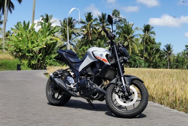 Yamaha MT25 Grey for rent in Bali
