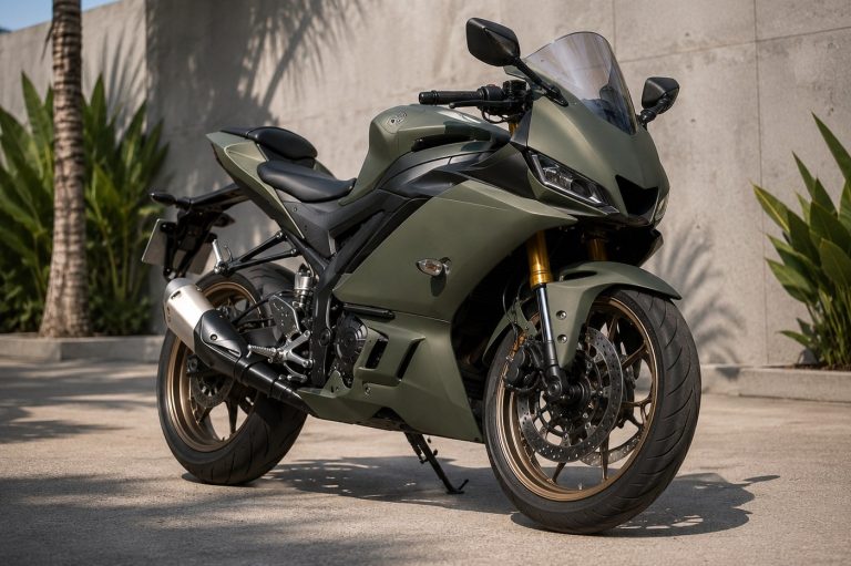 Yamaha R25 ABS Green matte for rent in Bali
